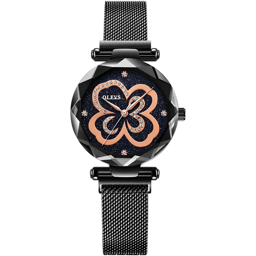 Reloj de Cuarzo para Mujer OLEVS con Diseño de Trébol