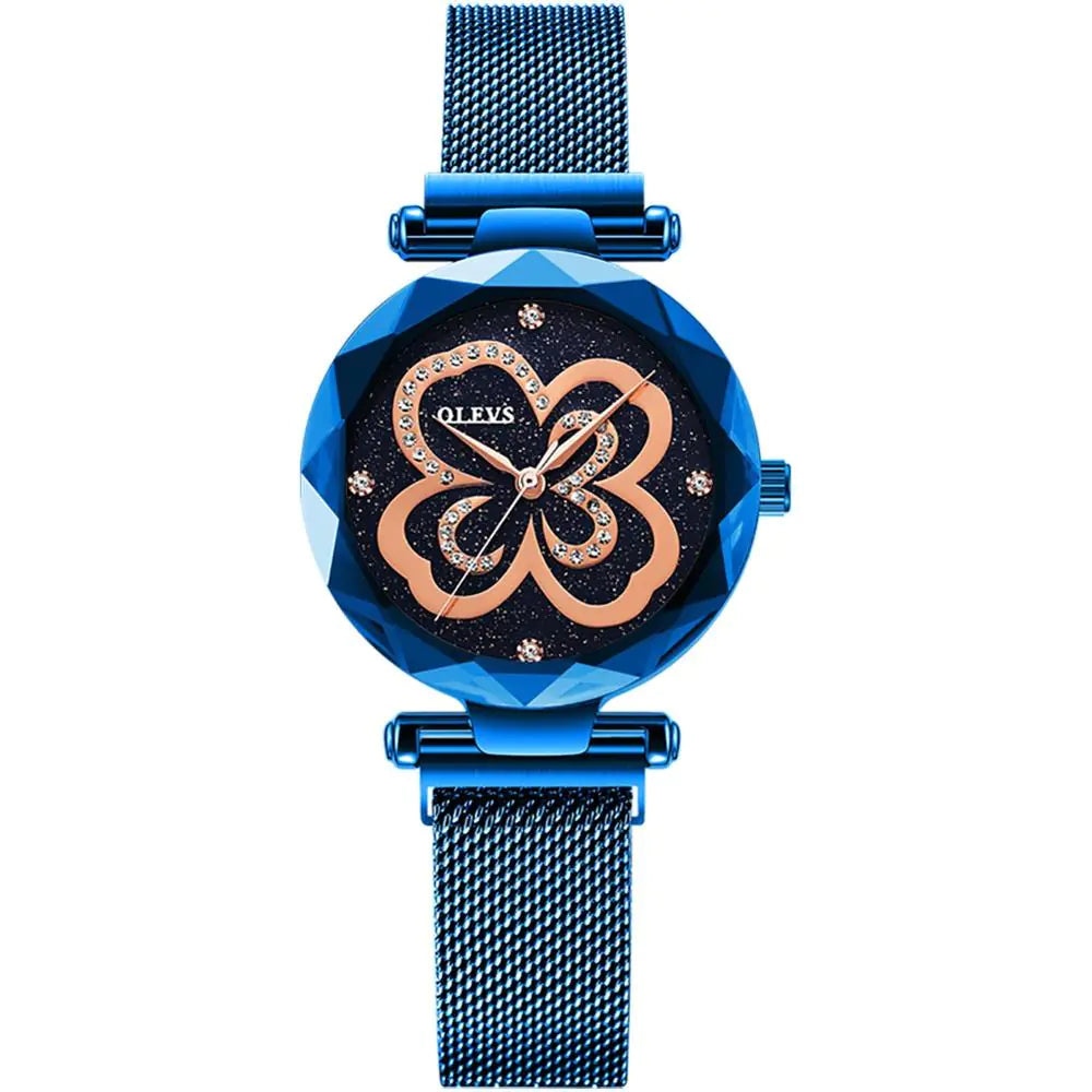 Reloj de Cuarzo para Mujer OLEVS con Diseño de Trébol