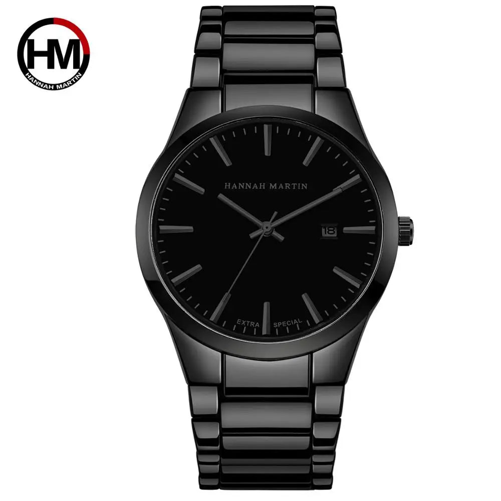 Reloj HANNAH MARTIN para Hombre – Acero Inoxidable, Movimiento de Cuarzo, 40 mm