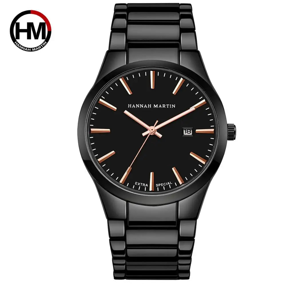 Reloj HANNAH MARTIN para Hombre – Acero Inoxidable, Movimiento de Cuarzo, 40 mm