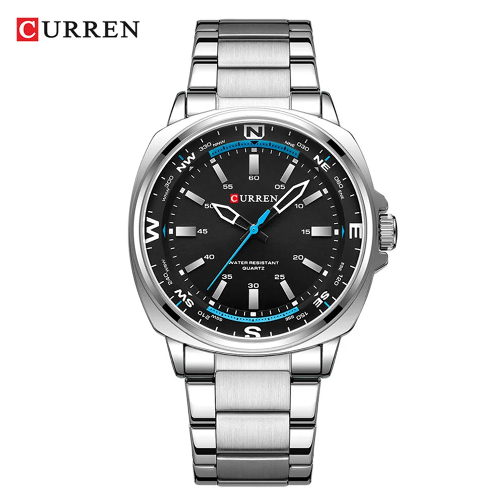 Reloj CURREN para Hombre – Correa de Cuero y Movimiento de Cuarzo