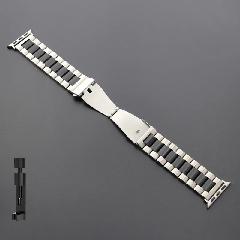 Correa de Acero Inoxidable para Apple Watch (38–49 mm)