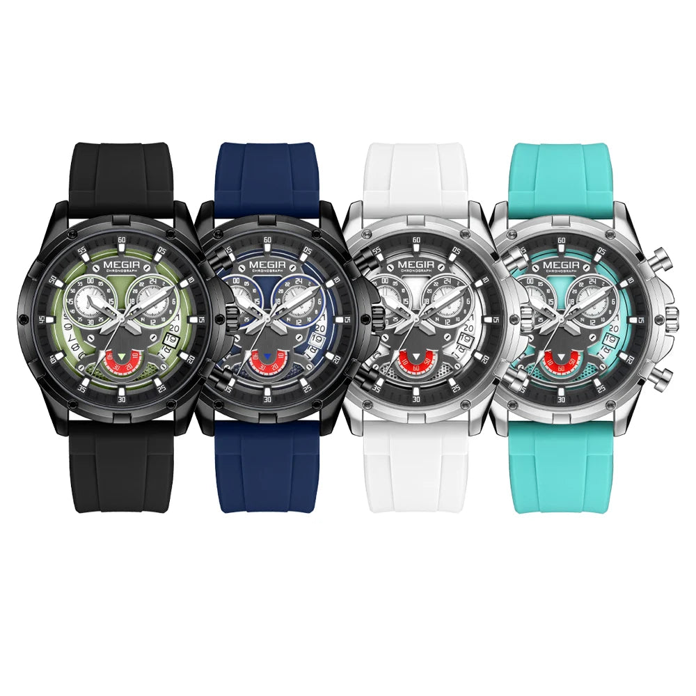 Reloj Cronógrafo Deportivo Militar para Hombre – Essence Signature