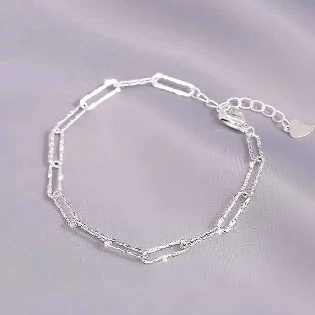 Pulsera de Cuentas Redondas en Plata 925 – Ajustable y Unisex