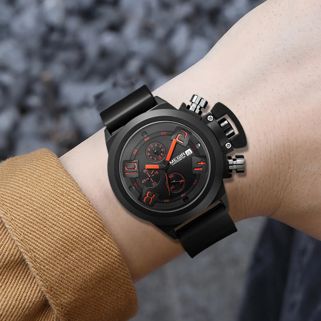 Reloj Cronógrafo Deportivo de Gran Esfera para Hombre – Essence Signature