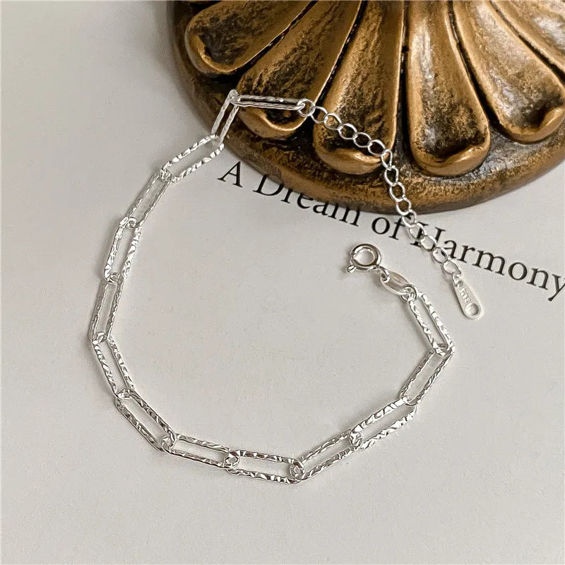 Pulsera de Estrellas Doble Capa en Plata 925 – Ajustable y Elegante
