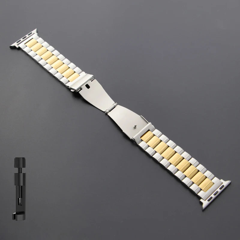 Correa de Acero Inoxidable para Apple Watch (38–49 mm)