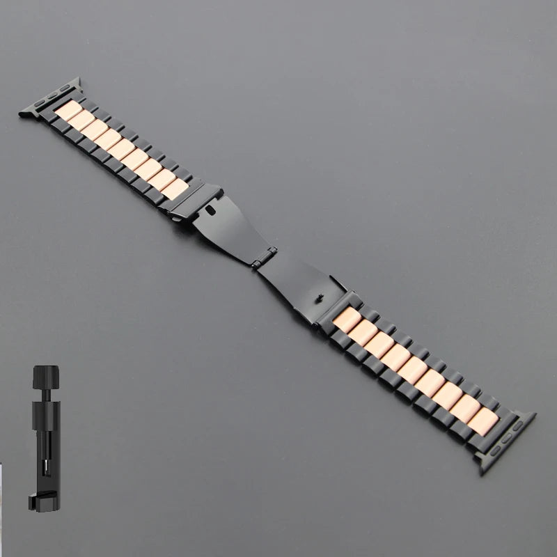 Correa de Acero Inoxidable para Apple Watch (38–49 mm)