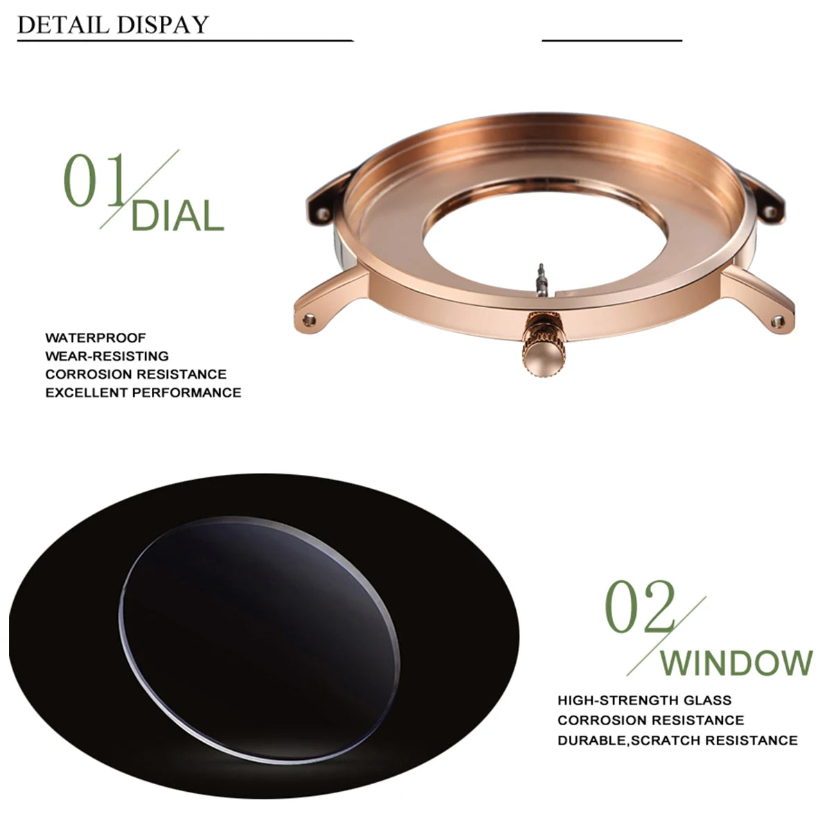 Reloj HANNAH MARTIN para Mujer – Acero Inoxidable, Movimiento de Cuarzo Japonés, 36 mm