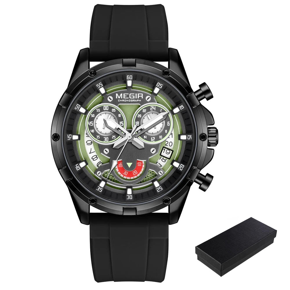 Reloj Cronógrafo Deportivo Militar para Hombre – Essence Signature