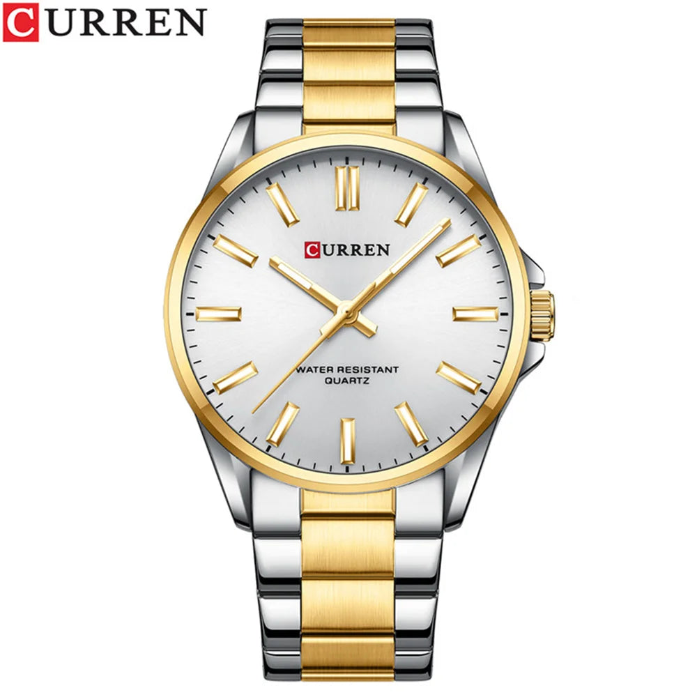 Reloj CURREN para Hombre – Correa de Cuero y Movimiento de Cuarzo