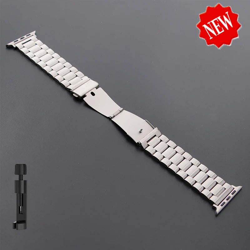 Correa de Acero Inoxidable para Apple Watch (38–49 mm)