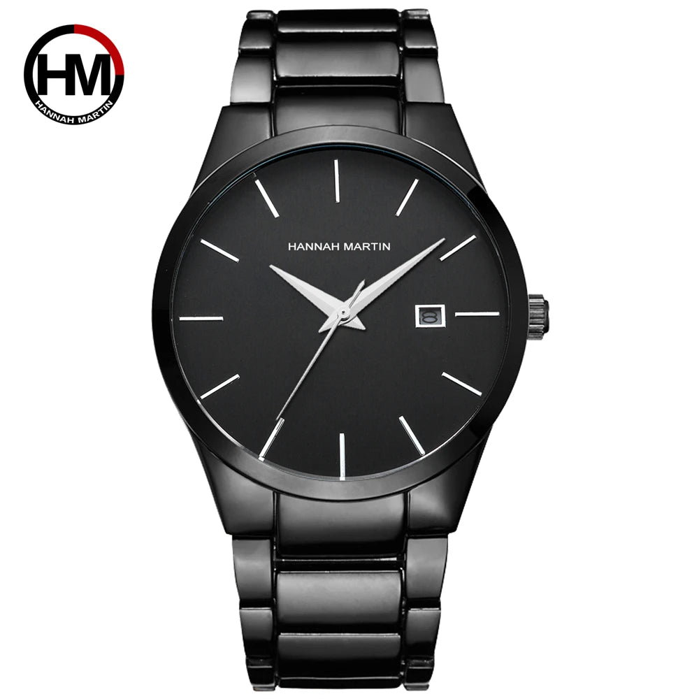 Reloj HANNAH MARTIN para Hombre – Acero Inoxidable, Movimiento de Cuarzo, 40 mm