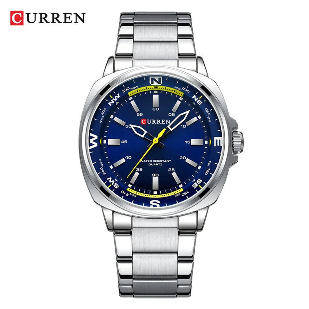 Reloj CURREN para Hombre – Correa de Cuero y Movimiento de Cuarzo