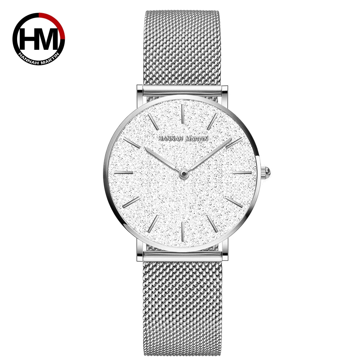 Reloj HANNAH MARTIN para Mujer – Acero Inoxidable, Movimiento de Cuarzo Japonés, 36 mm