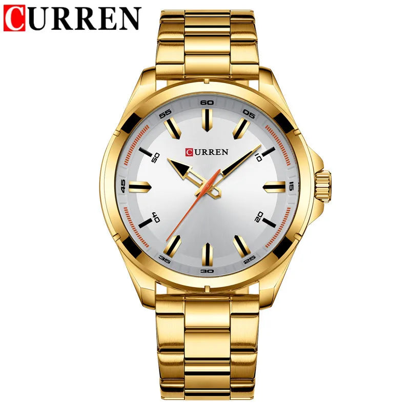 Reloj CURREN para Hombre – Correa de Cuero y Movimiento de Cuarzo