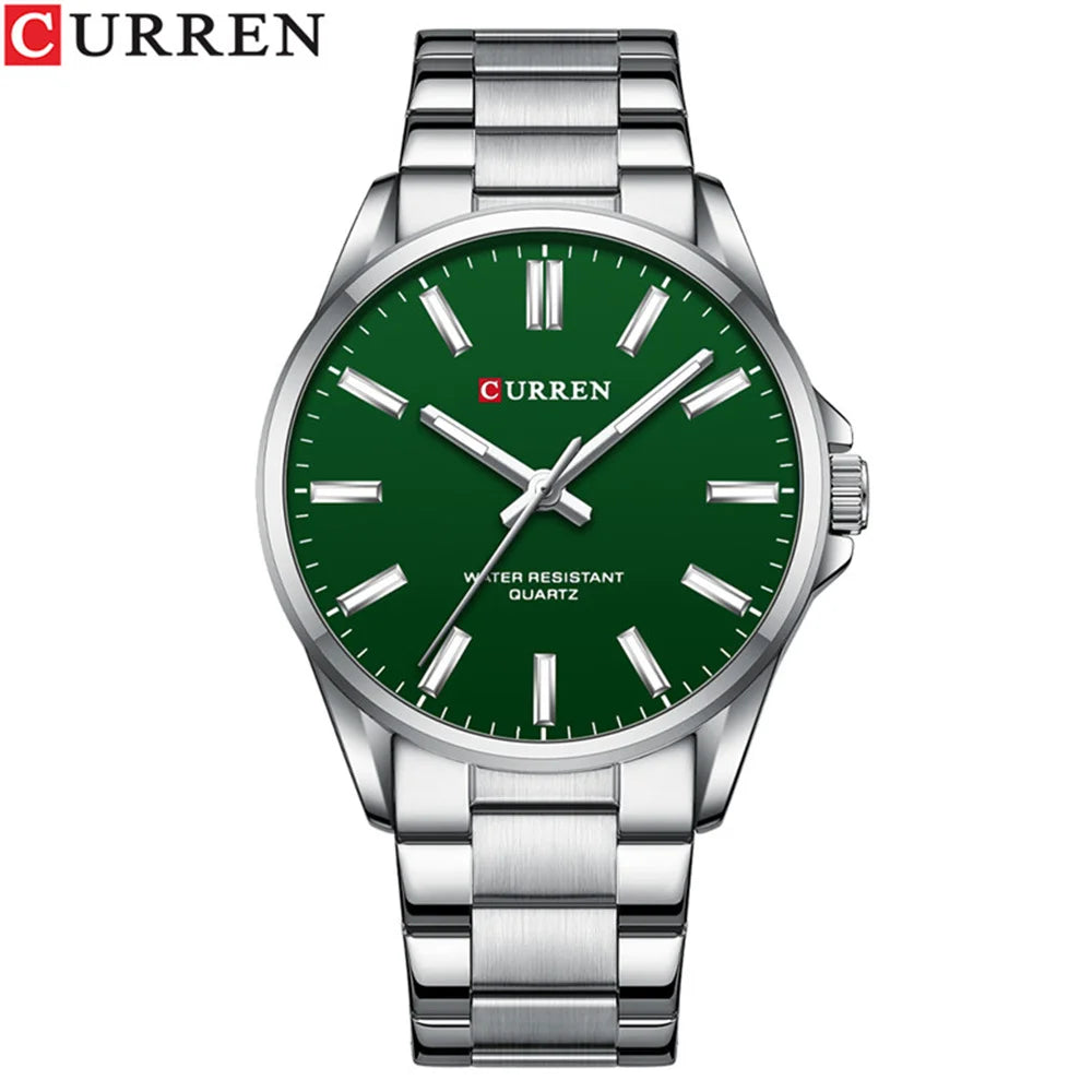 Reloj CURREN para Hombre – Correa de Cuero y Movimiento de Cuarzo