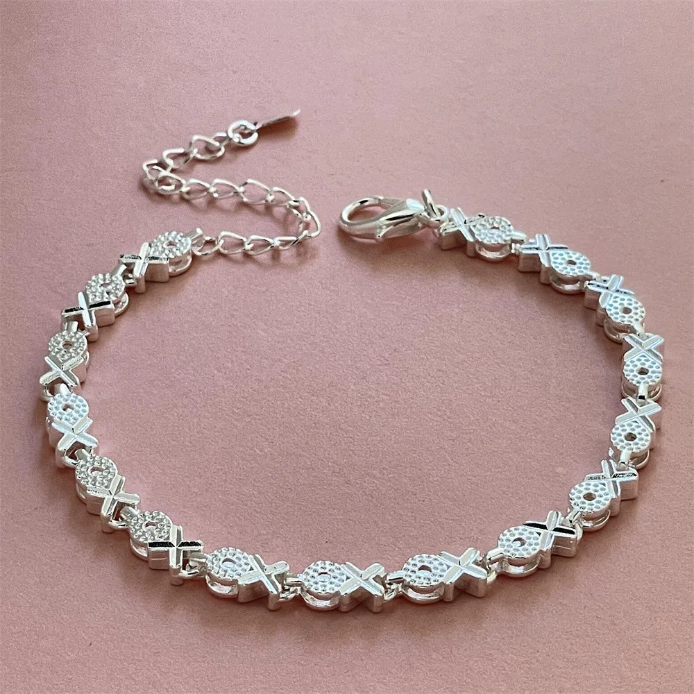 Pulsera de Cuentas Redondas en Plata 925 – Ajustable y Unisex